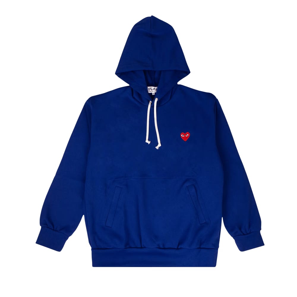 Comme des Garçons PLAY Heart Hoodie Blue