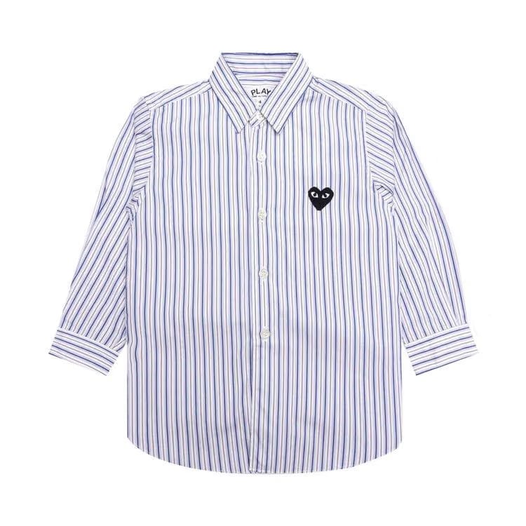 Comme des Garçons PLAY Striped Shirt White/Blue/Brown