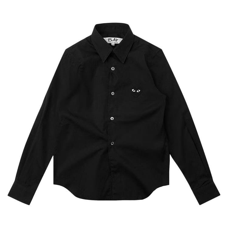 Comme des Garçons PLAY Black Heart Button Up Black