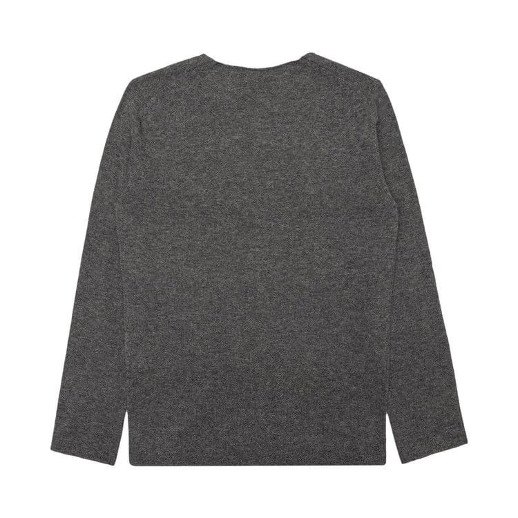 Comme des Garçons PLAY Red Heart Sweater Grey