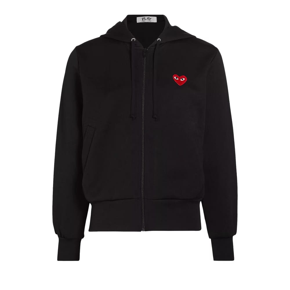 Comme des Garçons PLAY Heart Hoodie Black