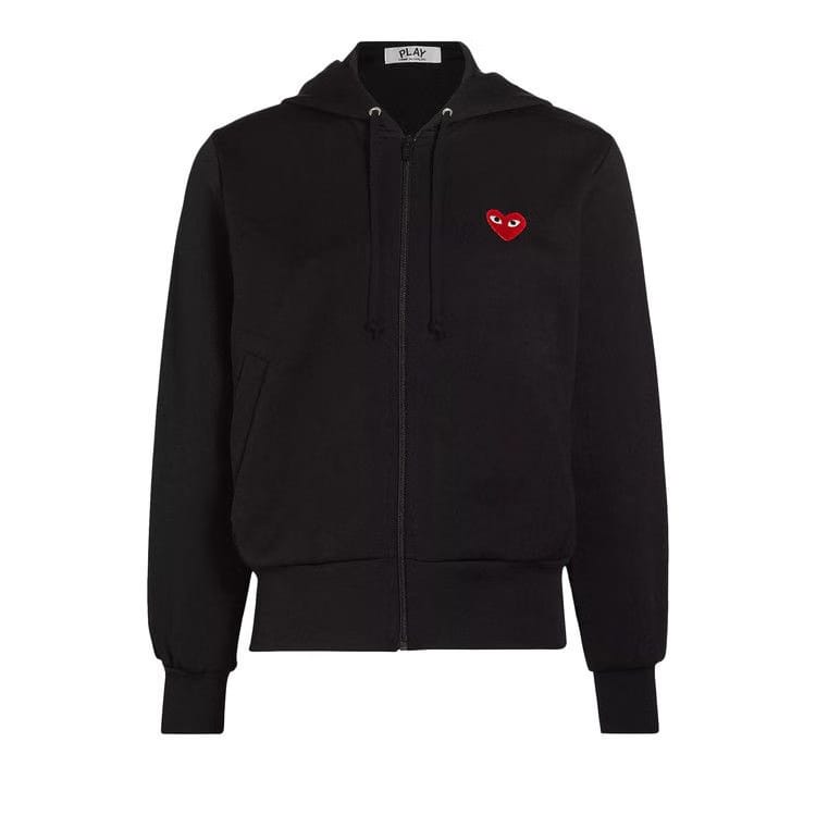 Comme des Garçons PLAY Heart Hoodie Black
