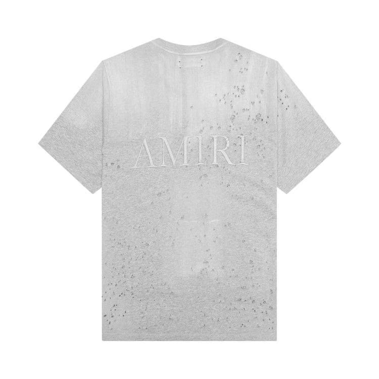 Amiri Shotgun Embroidered T-Shirt Grey