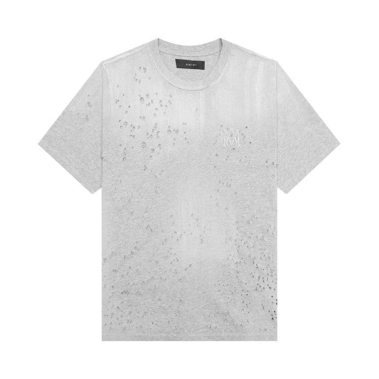 Amiri Shotgun Embroidered T-Shirt Grey