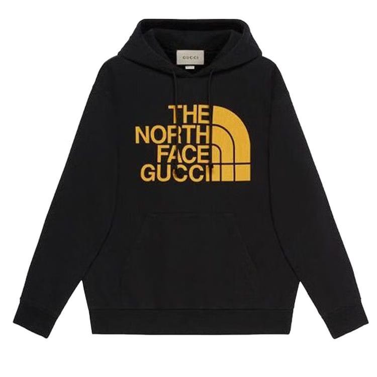 Gucci x The North Face Web Print Hoodie Black