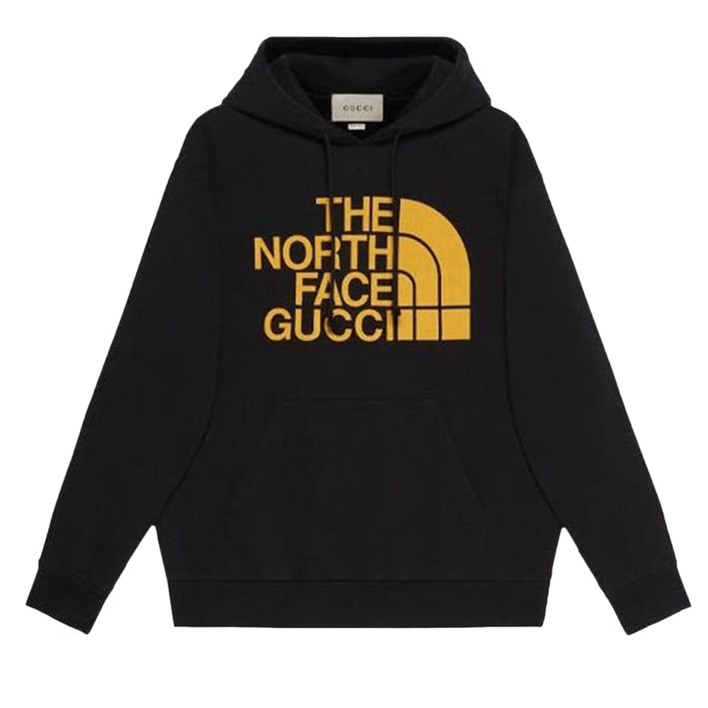 Gucci x The North Face Web Print Hoodie Black