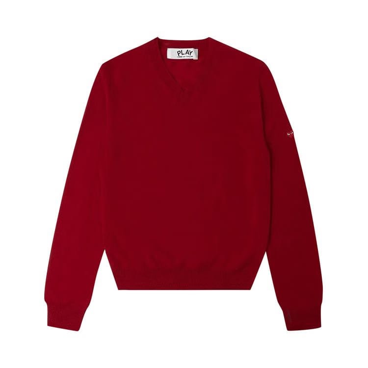 Comme des Garçons PLAY Small Heart Sweater Red