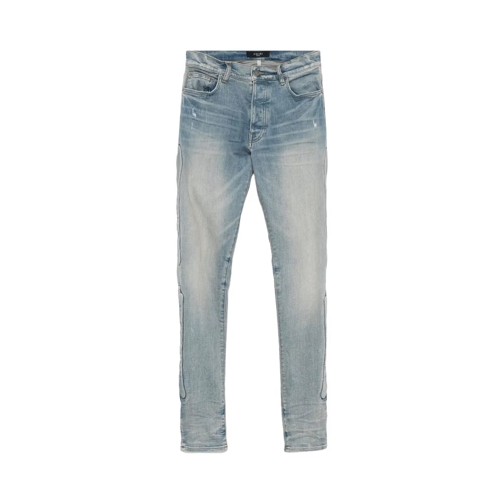 Amiri 3D Bones Skinny Jean Clay Indigo