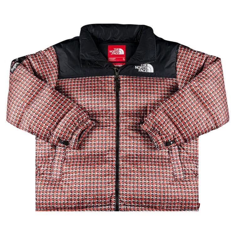 Supreme x The North Face Studded Nuptse Jacket Red