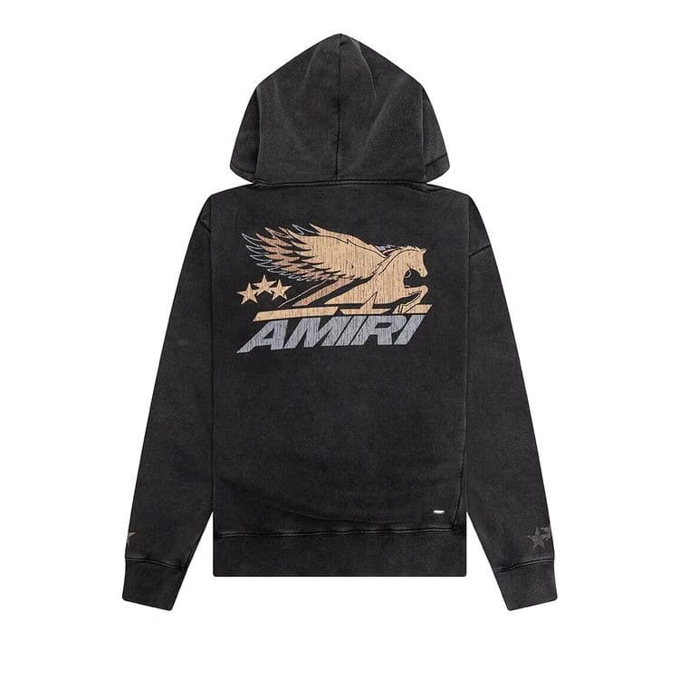 Amiri Vintage Pegasus Hoodie Black