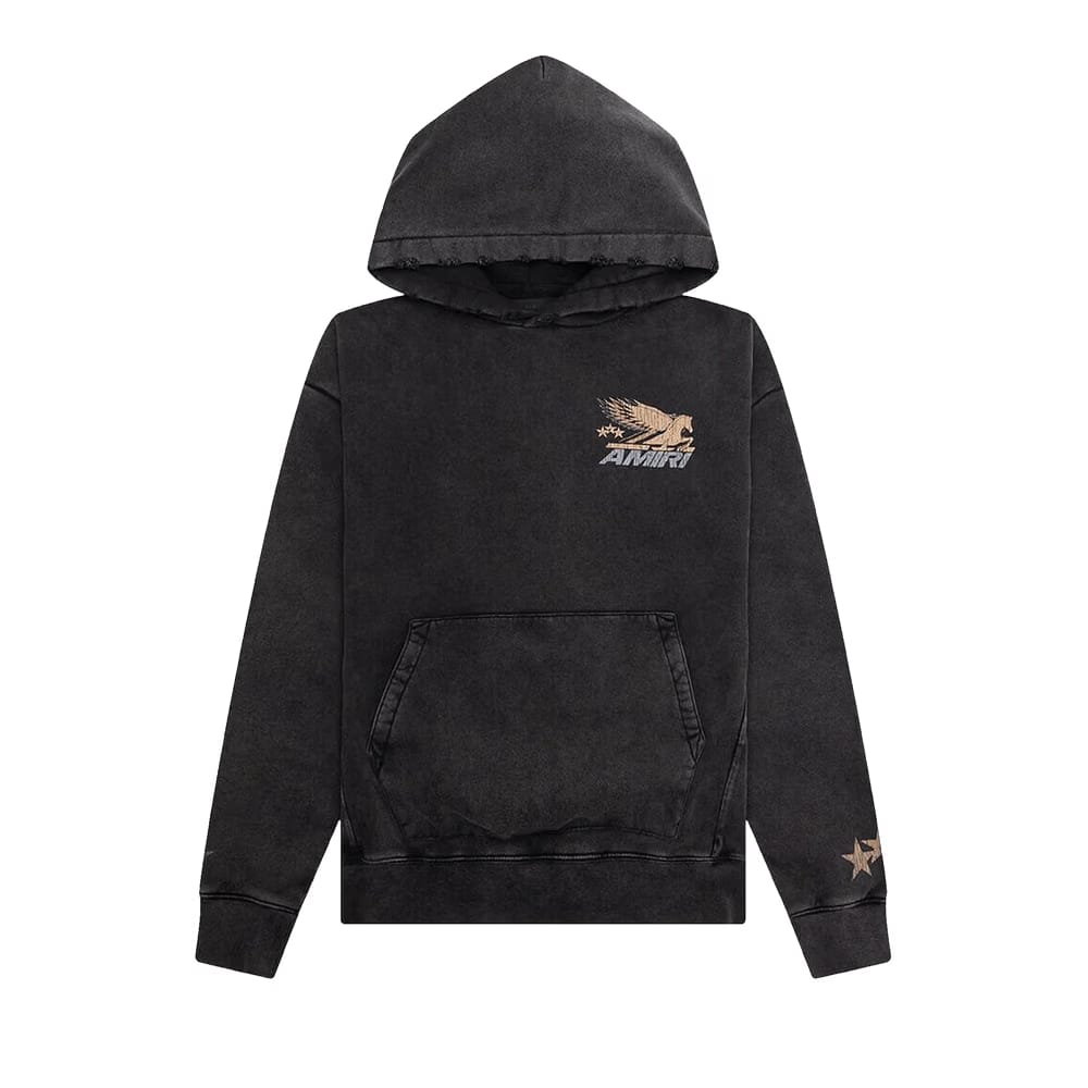 Amiri Vintage Pegasus Hoodie Black