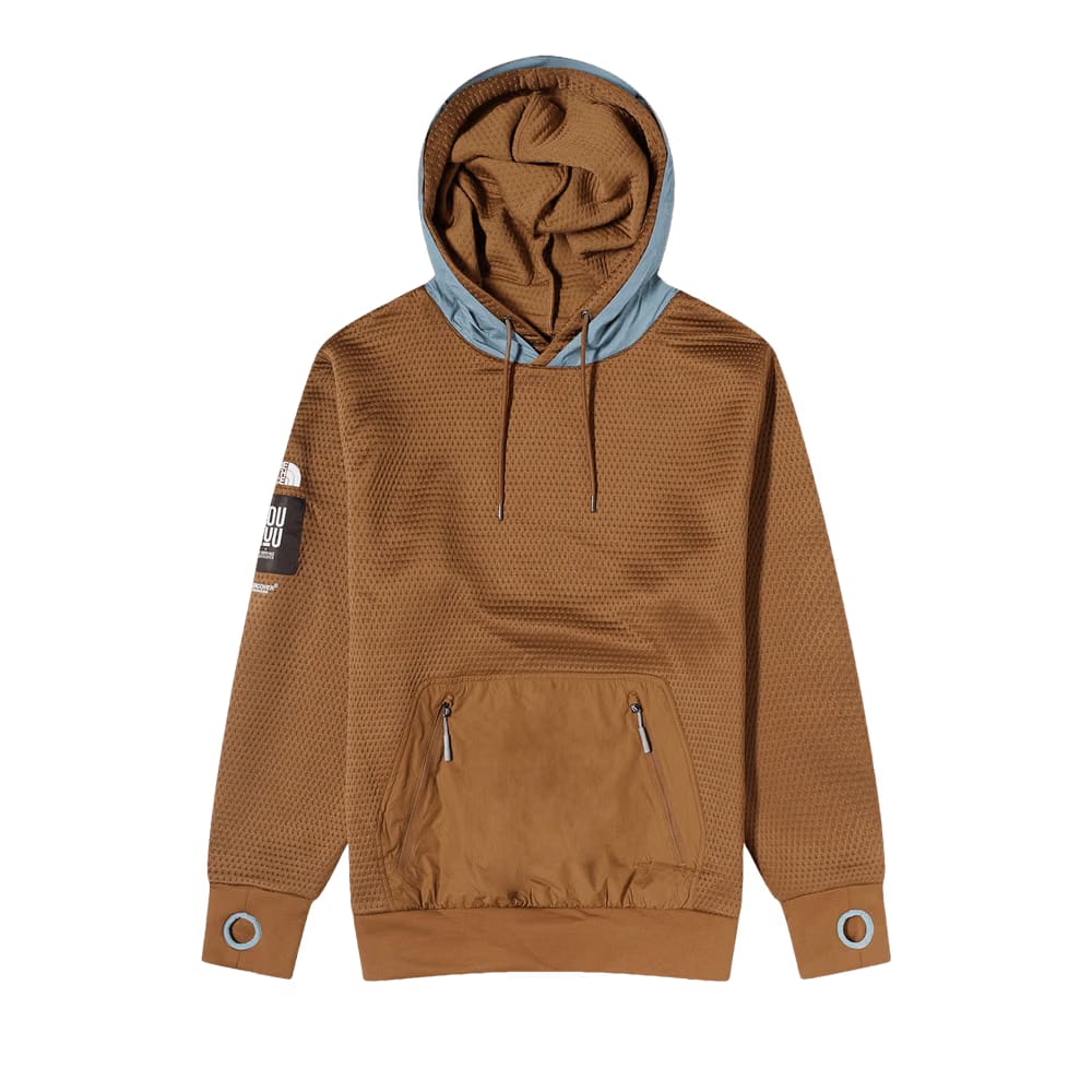 The North Face x Undercover SOUKUU DotKnit Double Hoodie Sepia Brown/Concrete Grey