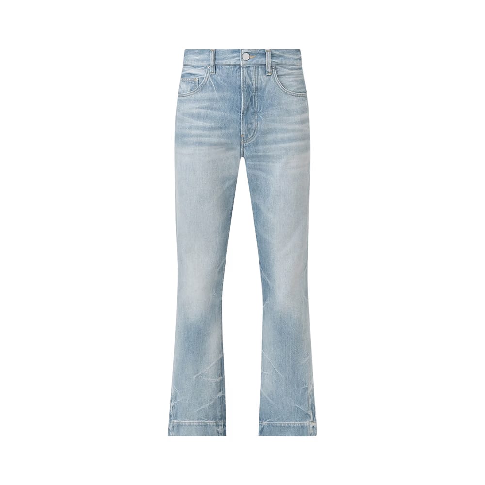 Amiri Straight Flare Jean Fadded Indigo