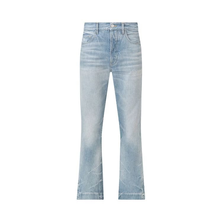 Amiri Straight Flare Jean Fadded Indigo