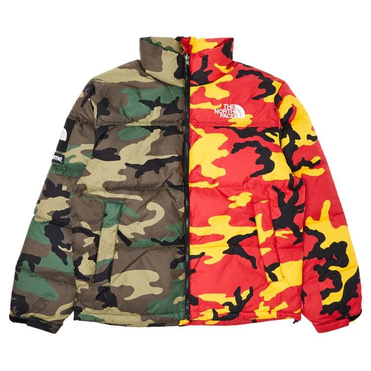 Supreme x The North Face Split Nuptse Jacket Camo