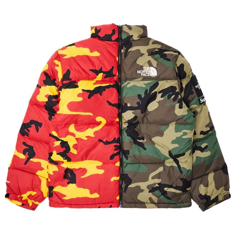 Supreme x The North Face Split Nuptse Jacket Camo