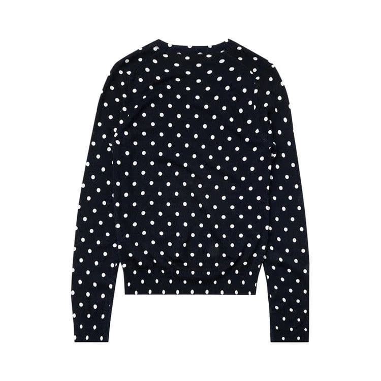 Comme des Garçons PLAY Polka Dot Sweater Navy