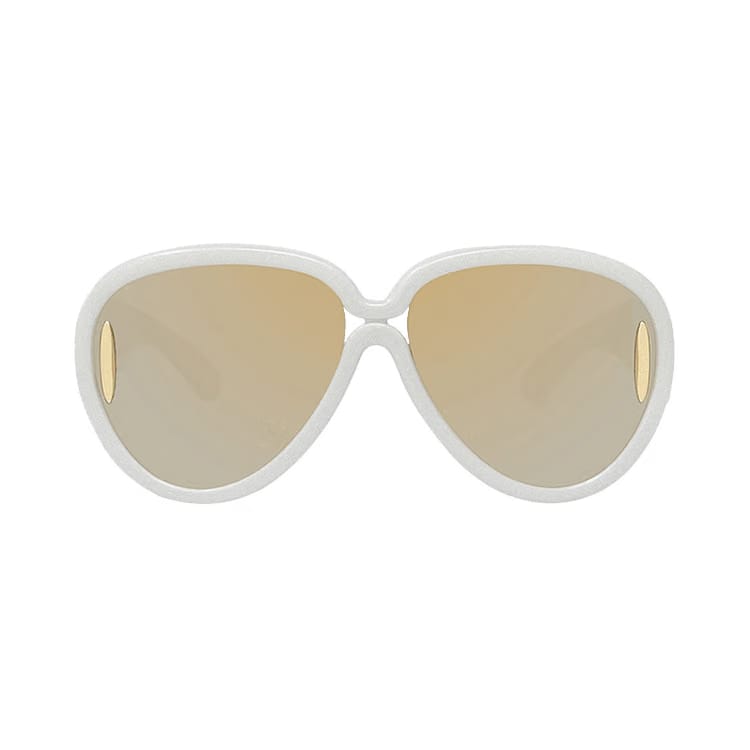 Loewe x Paula's Ibiza Pilot Mask Sunglasses White
