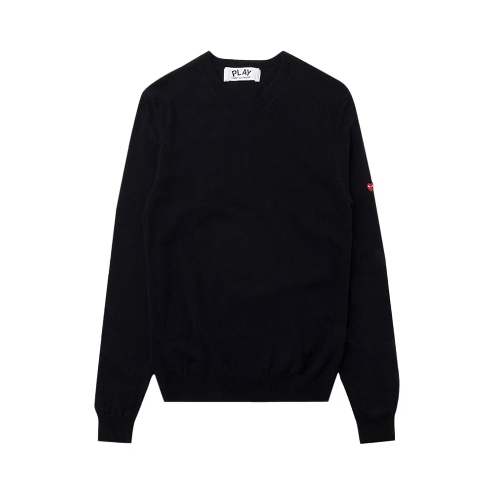 Comme des Garçons PLAY Small Heart Sweater Navy