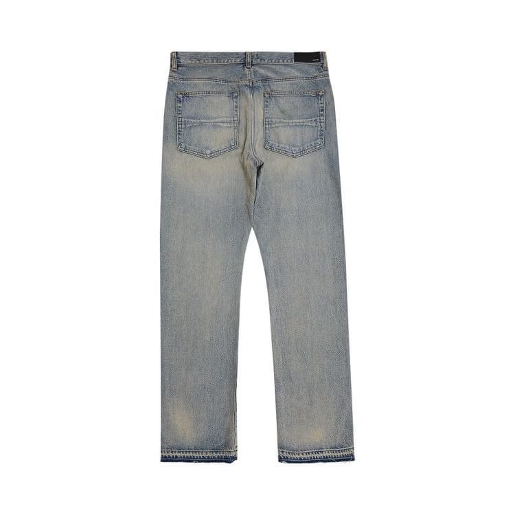 Amiri Release Hem Straight Jean Antique Indigo