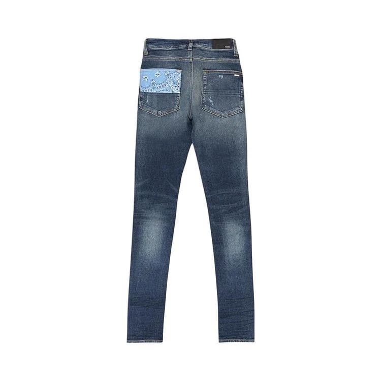 Amiri Vintage Bandana Artpatch Jean Deep Classic