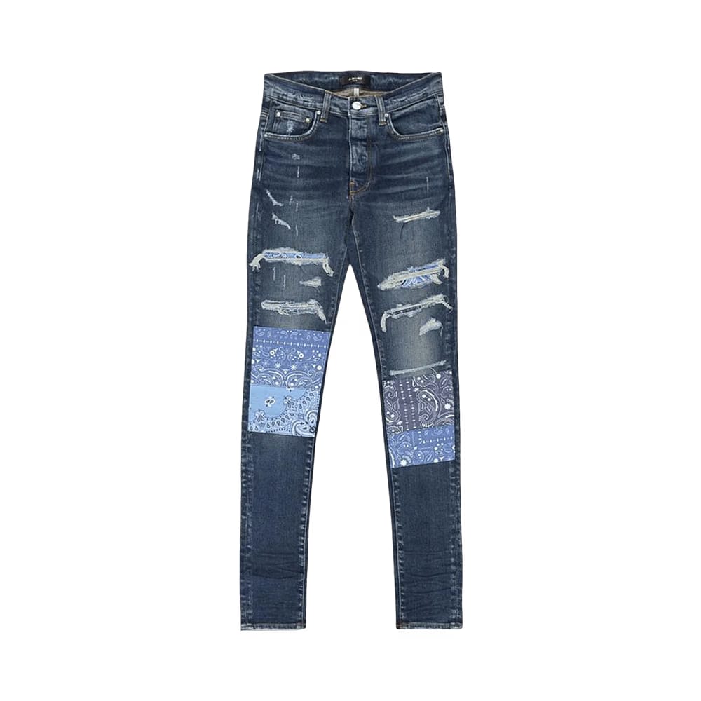 Amiri Vintage Bandana Artpatch Jean Deep Classic