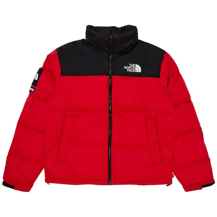 Supreme x The North Face Nuptse Jacket Red