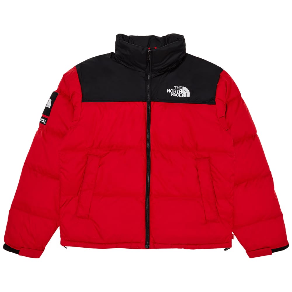 Supreme x The North Face Nuptse Jacket Red