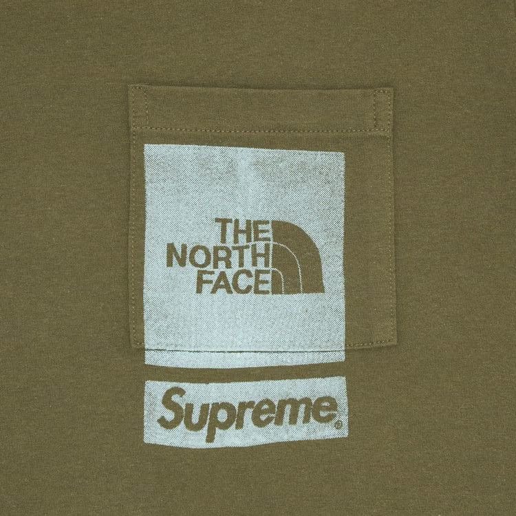 Supreme x The North Face Printed Pocket T-Shirt Olive
