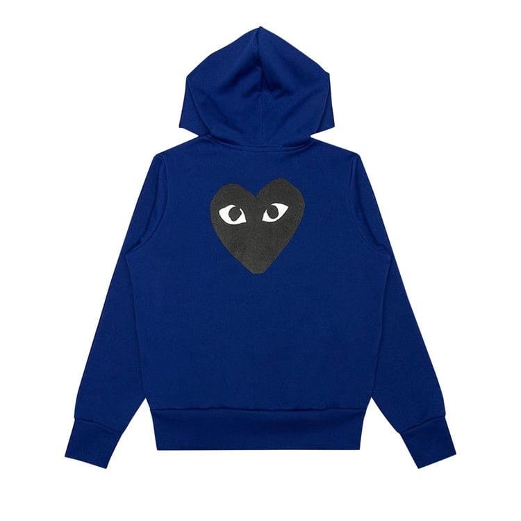 Comme des Garçons PLAY Big Black Heart Hoodie Navy