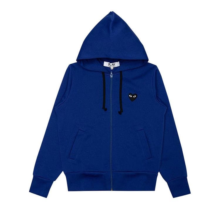 Comme des Garçons PLAY Big Black Heart Hoodie Navy