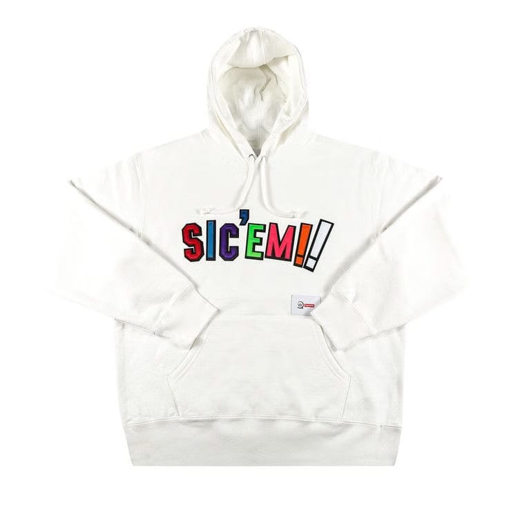 Supreme x WTAPS Sic'em! Hoodie White