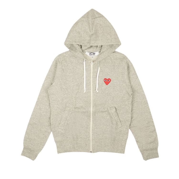 Comme des Garçons PLAY Multi Heart Hoodie Grey