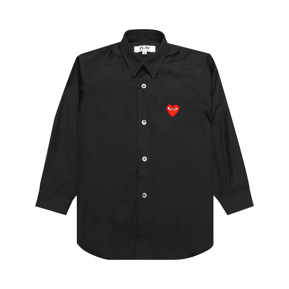 Comme des Garçons PLAY Button Up Shirt Black