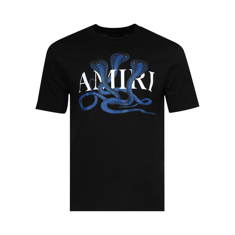 Amiri Snake T-Shirt Black/Blue