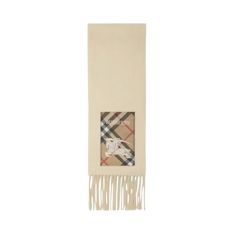 Burberry Solid Label Scarf Nutmeg