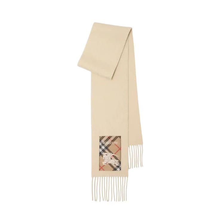 Burberry Solid Label Scarf Nutmeg