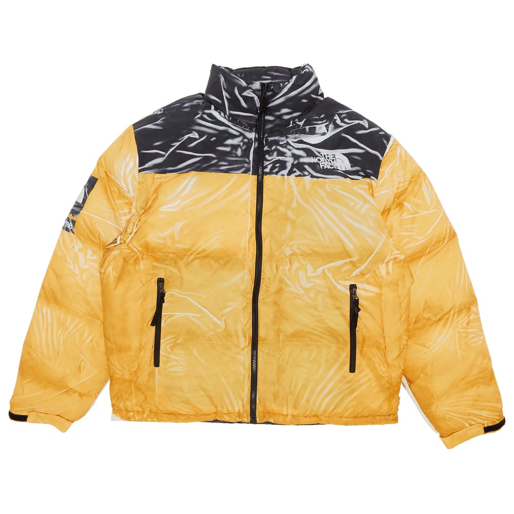 Supreme x The North Face Printed Nuptse Jacket Yellow