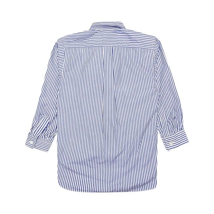 Comme des Garçons PLAY Long-Sleeve Striped Shirt White/Blue