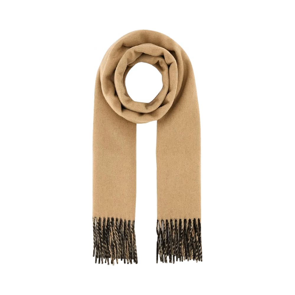 Burberry Embroidered Knight Solid Scarf Camel/Black