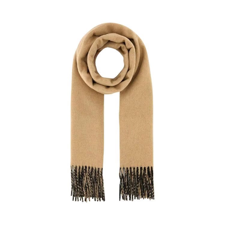 Burberry Embroidered Knight Solid Scarf Camel/Black