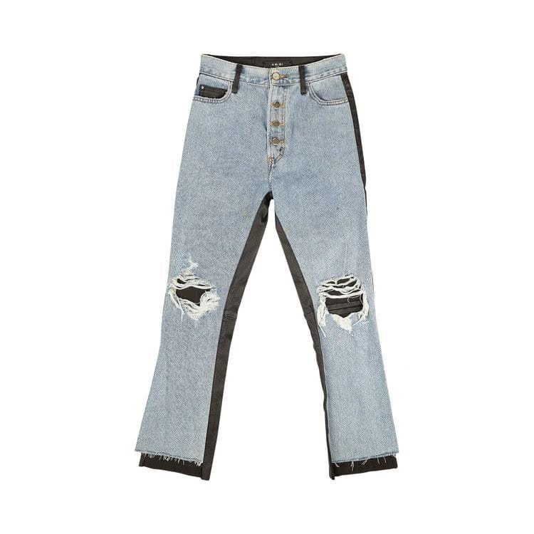 Amiri Baggy Leather Pants Black