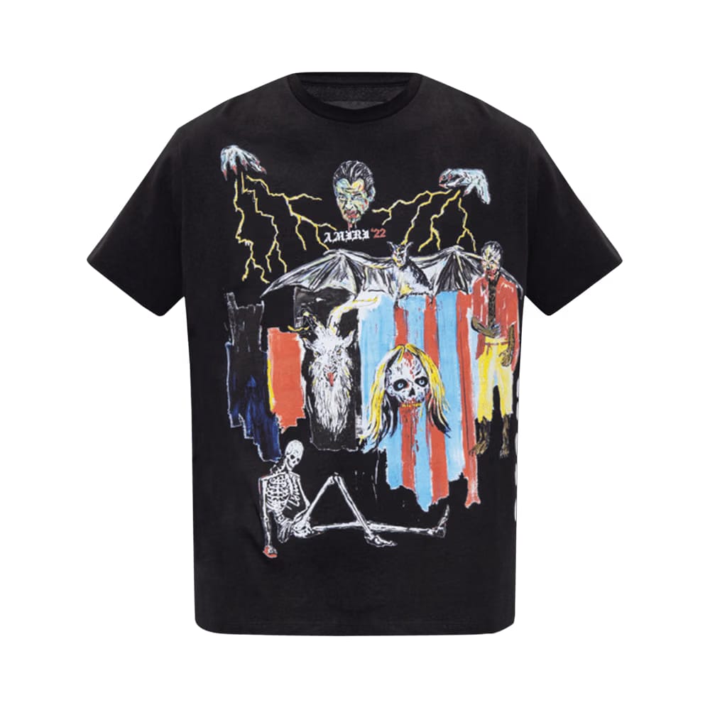 Amiri x Wes Lang Blood 38 T-Shirt Black