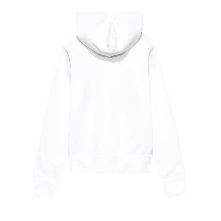 Comme des Garçons PLAY Heart Logo Zip Up Hoodie White