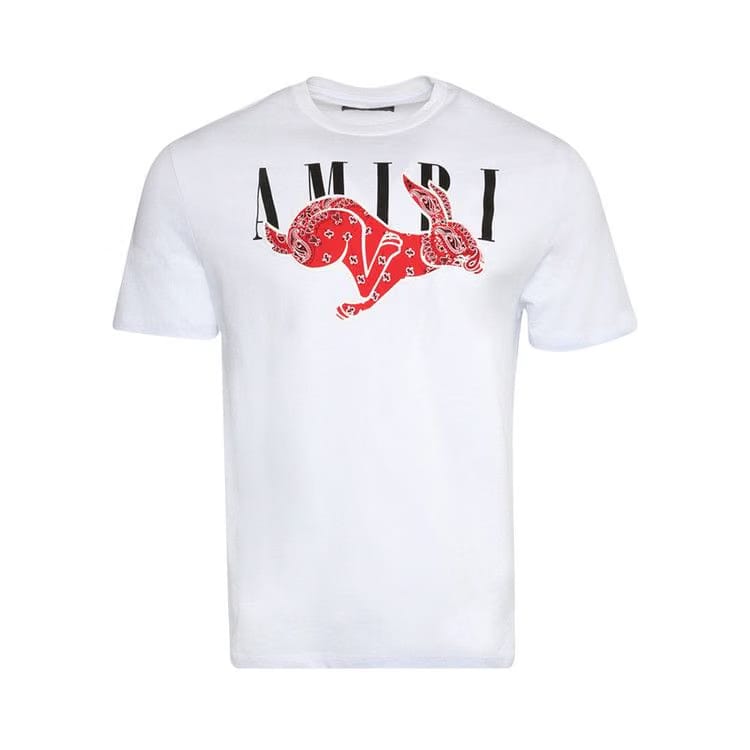 Amiri CNY Rabbit Logo T-Shirt White