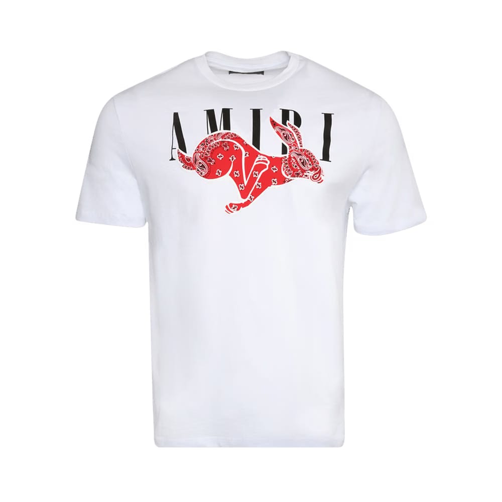 Amiri CNY Rabbit Logo T-Shirt White