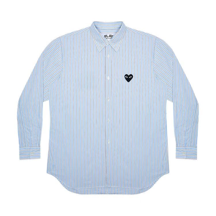 Comme des Garçons PLAY Button Down Light Blue/White