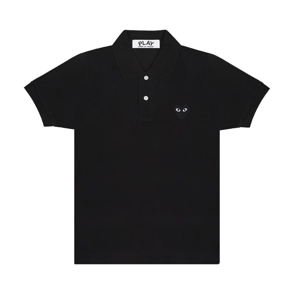 Comme des Garçons PLAY Heart Polo Black