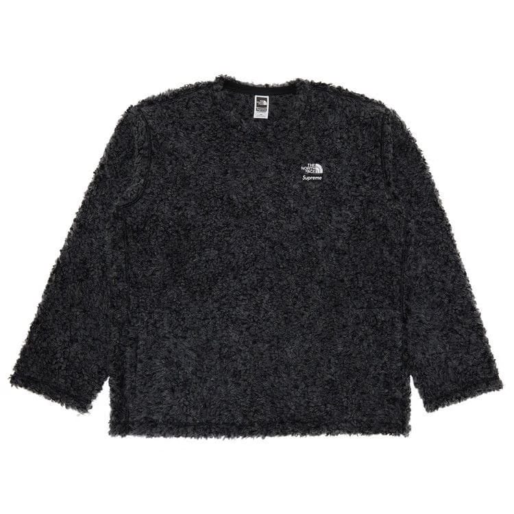 Supreme x The North Face High Pile Fleece Long-Sleeve Top Black