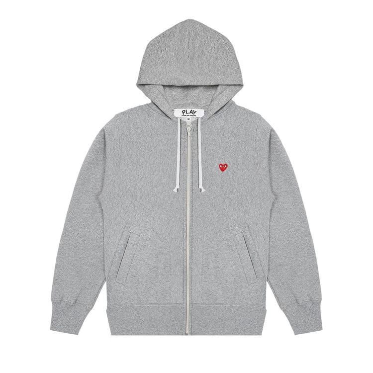 Comme des Garçons PLAY Small Heart Hoodie Grey